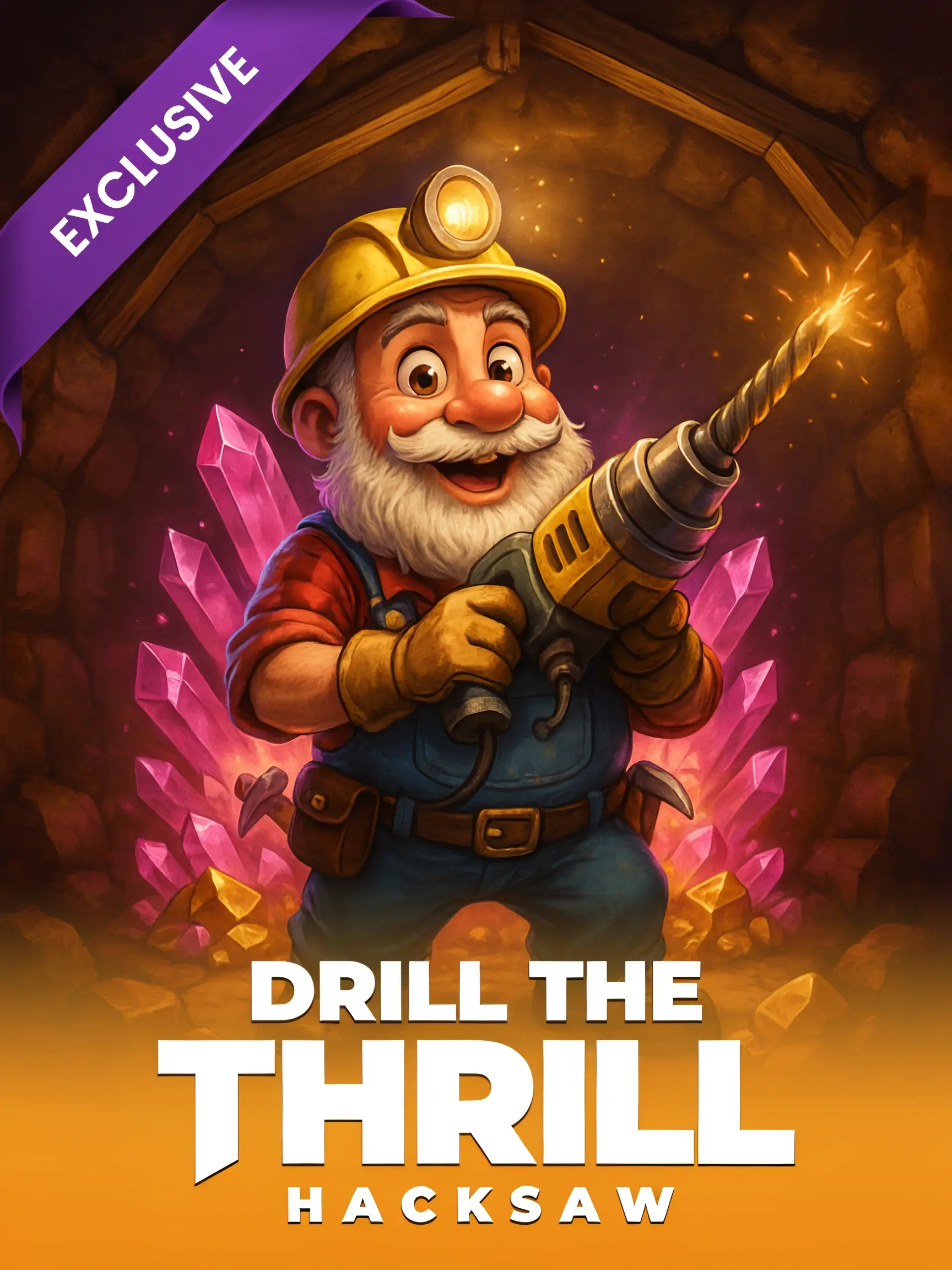 Drill the Thrill pokie title screen